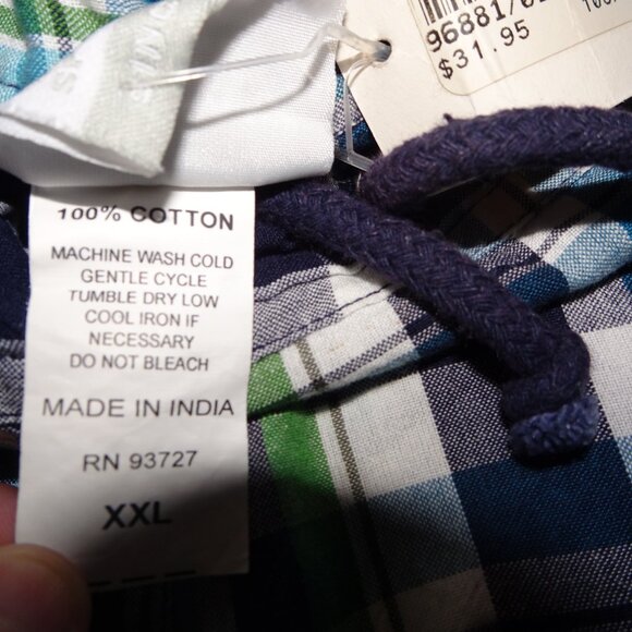 Lake Tahoe Plaid Roll Up Pajama Pants NWT - Picture 8 of 9